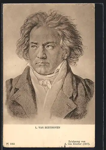 AK L. van Beethoven, Portrait des Komponisten