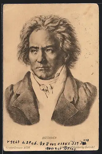AK Beethoven, Portrait des Musikers