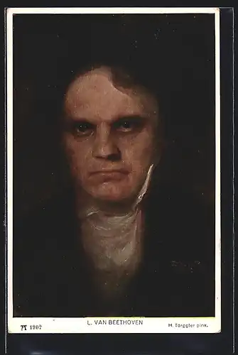 AK Ludwig van Beethoven, Portrait des Komponisten