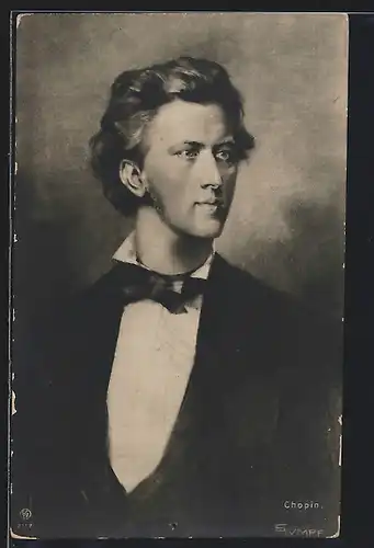 AK Portrait von Frédéric Francois Chopin, Komponist