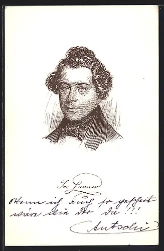 AK Porträt Komponist Joseph Lanner