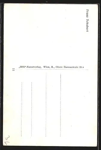 AK Portrait des Komponisten Franz Schubert