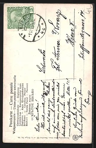 AK Portrait von Franz Schubert, Komponist