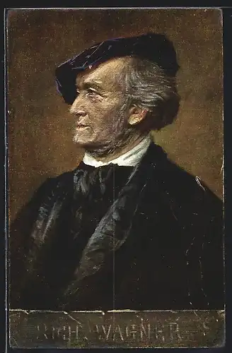 AK Portrait von Richard Wagner, Komponist