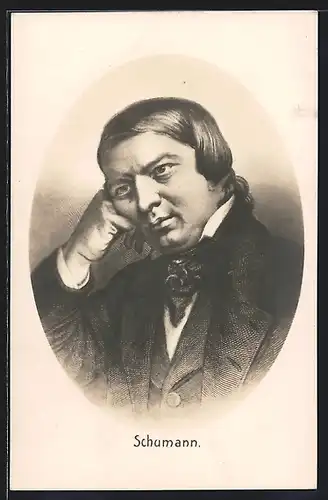 AK Portrait von Schumann