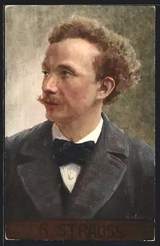 AK Portrait von R. Strauss, Komponist