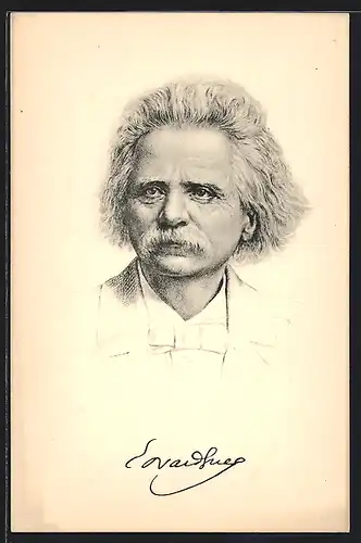 AK Portrait Komponist Edvard Grieg