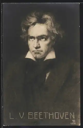 AK Portrait des Komponisten L. v. Beethoven