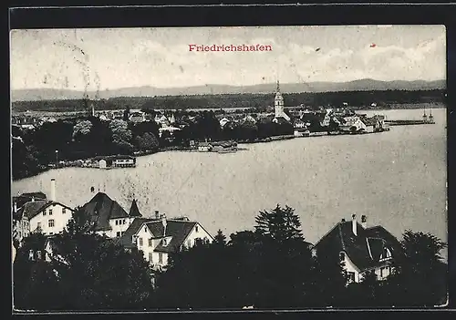 AK Friedrichshafen a. B., Ortsansicht aus der Vogelschau
