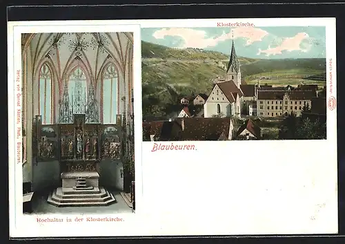 AK Blaubeuren, Klosterkirche mit Hochaltar