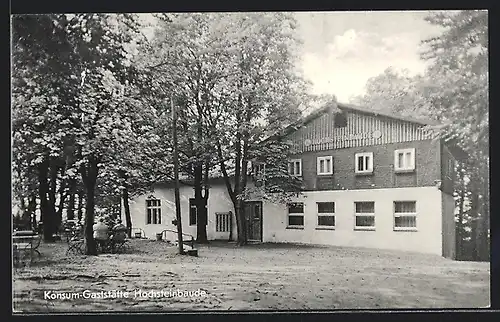 AK Königshain /Kr. Görlitz, Konsum-Gaststätte Hochsteinbaude