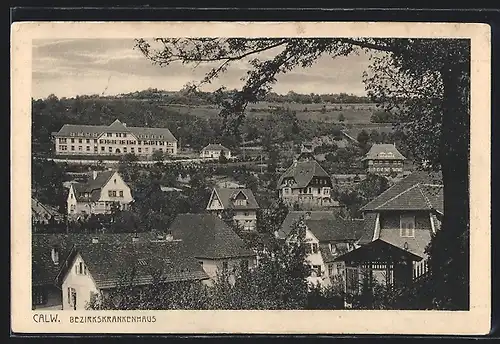 AK Calw, Teilansicht mit Bezirkskrankenhaus