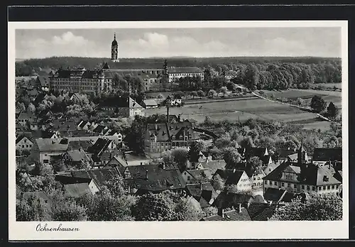AK Ochsenhausen, Ortsansicht aus der Vogelschau