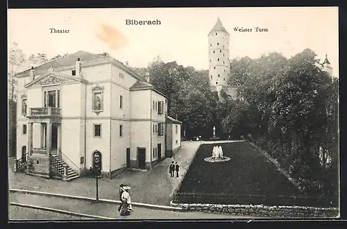 AK Biberach, Theater und weisser Turm