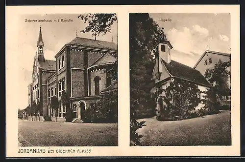 AK Jordanbad bei Biberach a. R., Schwesternhaus mit Kapelle, Kapelle