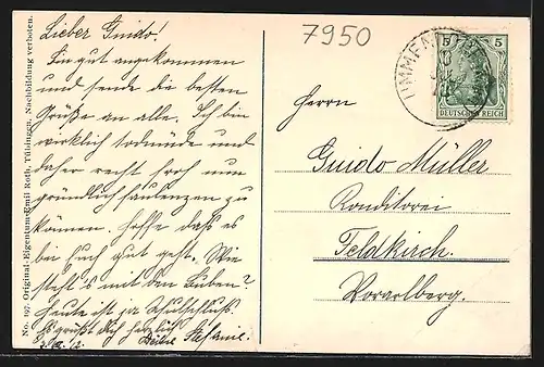 AK Jordanbad b. Biberach a. d. RissBlick auf die Kuranstalt