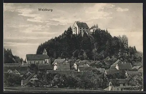 AK Waldburg, Teilansicht mit Schloss