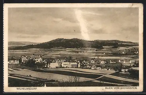 AK Wilhelmsdorf, Ortsansicht von Südwesten