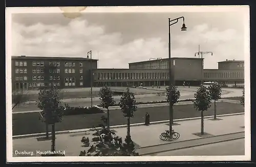 AK Duisburg, Ansicht vom Hauptbahnhof