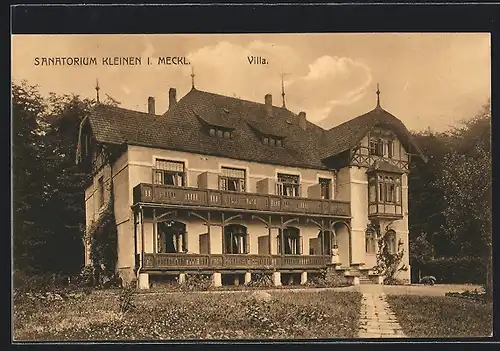 AK Kleinen / Meckl., Sanatorium Villa