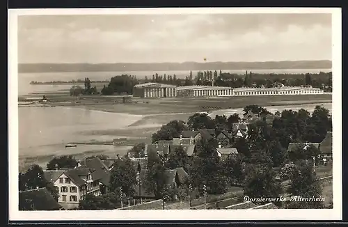 AK Altenrhein, Teilansicht mit den Dornierwerken