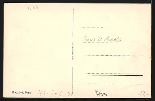 AK Basel, Fastnachts-Umzug, Central-Club in Kostümierung