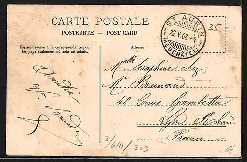 AK St-Aubin, Rue, Strassenpartie