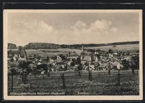 AK Rennerod / Westerwald, Ortsansicht mit Kirche