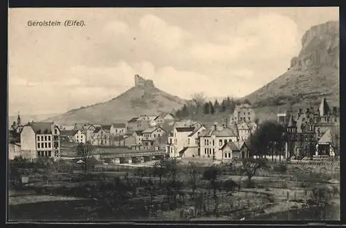 AK Gerolstein / Eifel, Ortsansicht aus der Vogelschau