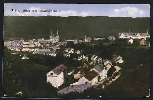 AK Prüm / Eifel, Blick vom Calvarienberg