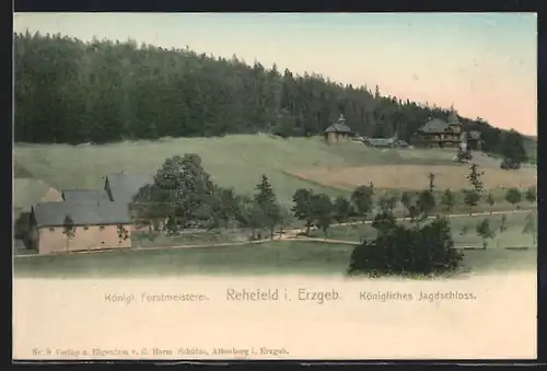 AK Rehefeld i. Erzgeb., Königliche Forstmeisterei, Königliches Jagdschloss