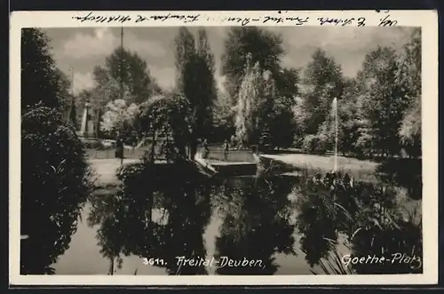 AK Freital-Deuben, Goethe-Platz