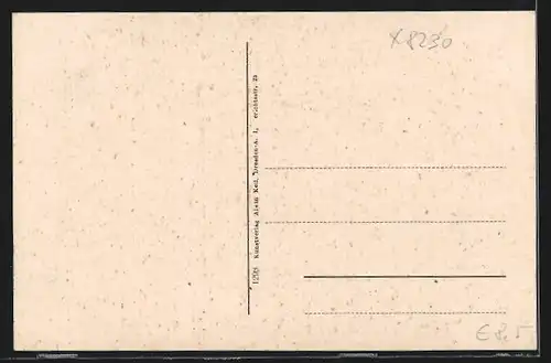 AK Dippoldiswalde, Marktplatz und Rathaus
