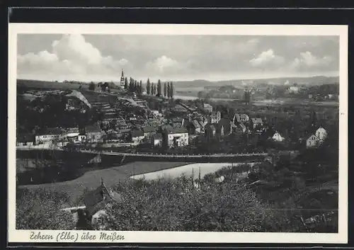 AK Zehren / Elbe, Ortsansicht aus der Vogelschau