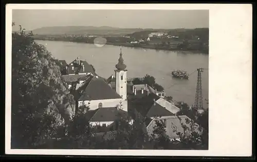 AK Marbach /Donau, Ortsansicht aus der Vogelschau