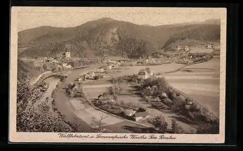 AK Wartha, Ortsansicht aus der Vogelschau