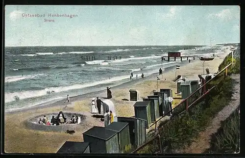 AK Henkenhagen / Ostseebad, Strand