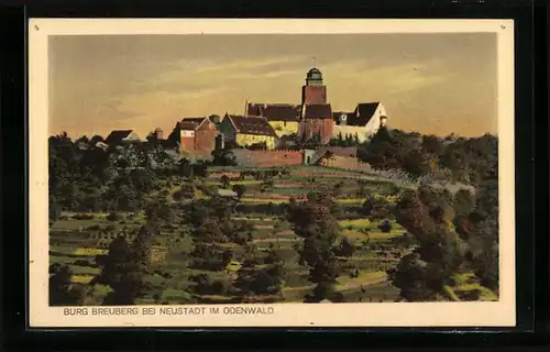 AK Neustadt im Odenwald, Blick auf Burg Breuberg