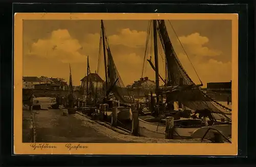 AK Husum, Hafen mit Segelbooten