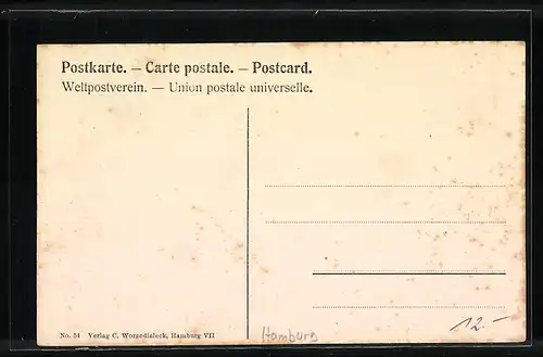 AK Hamburg-Blankenese, Blick vom Bismarckstein
