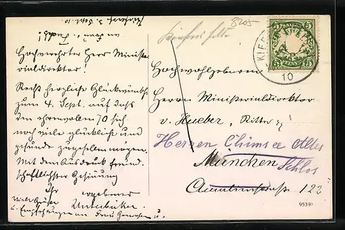 AK Kiefersfelden /Bayern, Ortspartie mit Kirche und Kaisergebirge