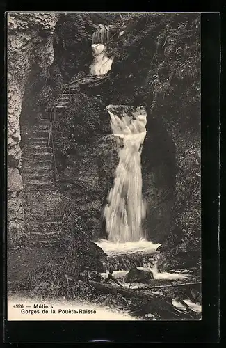 AK Motiers, Gorges de la Pouète-Raisse, Wasserfall