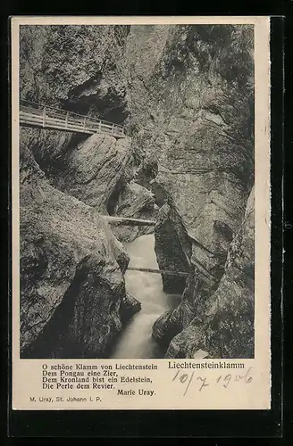 AK Liechtensteinklamm, Wasserfall