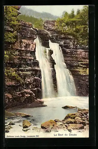 AK Le Saut du Doubs, Wasserfall