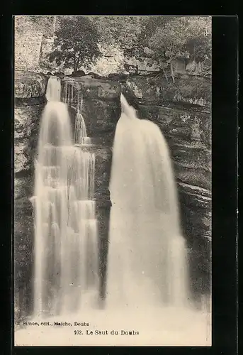 AK Le Saut du Doubs, Wasserfall