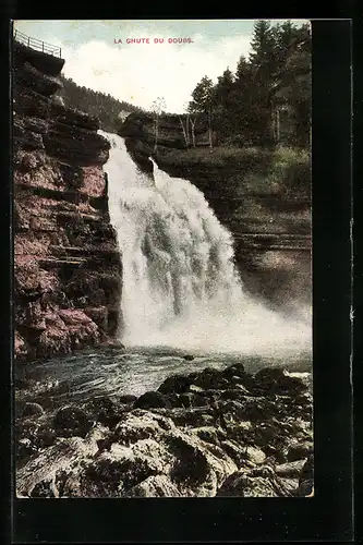 AK La Chute du Doubs, Wasserfall