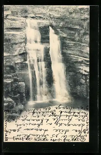 AK Le Saut du Doubs, Wasserfall
