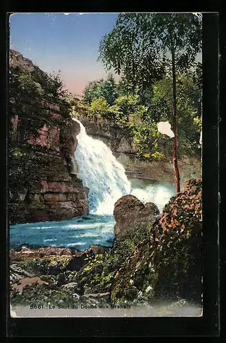 AK Le Saut du Doubs aux Brenets, Wasserfall