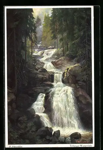 AK Die Triberger Wasserfälle