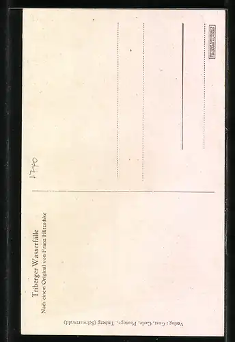 AK Die Triberger Wasserfälle